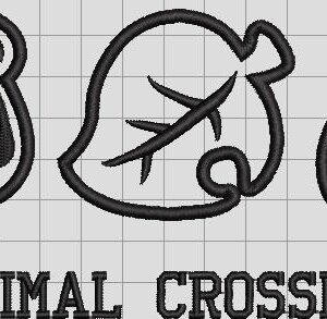 animal crossing embroidery