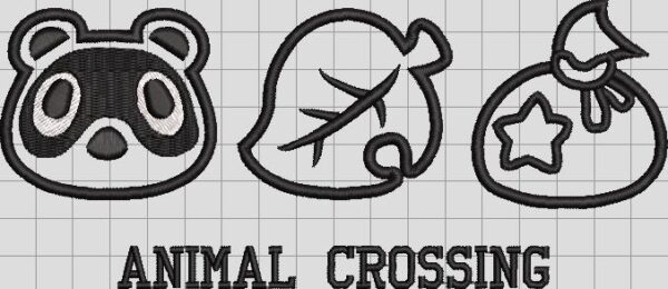animal crossing embroidery